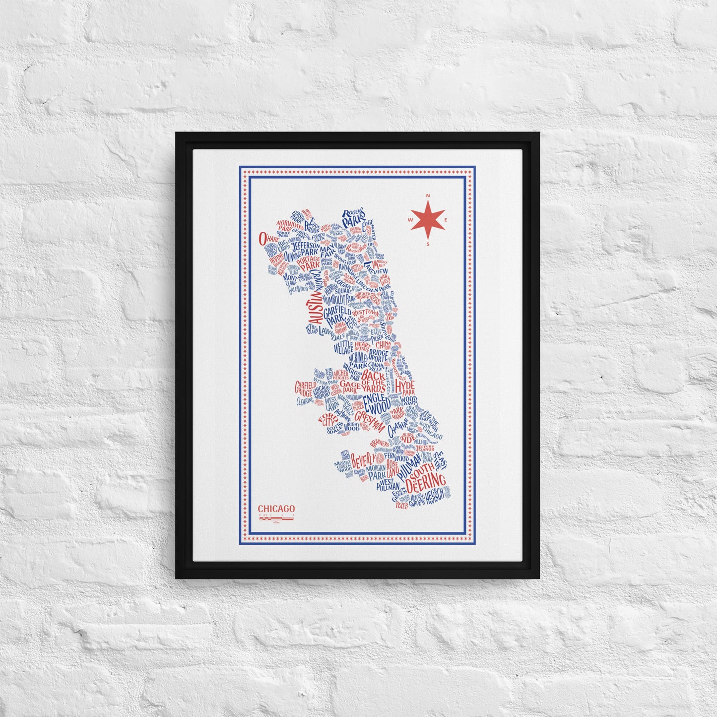 CUB Canvas Chicago Neighborhood Map - southspace