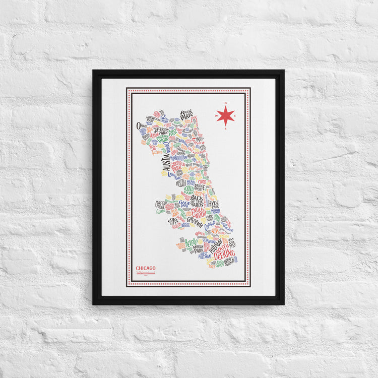 HAWK Canvas Chicago Neighborhood Map - southspace