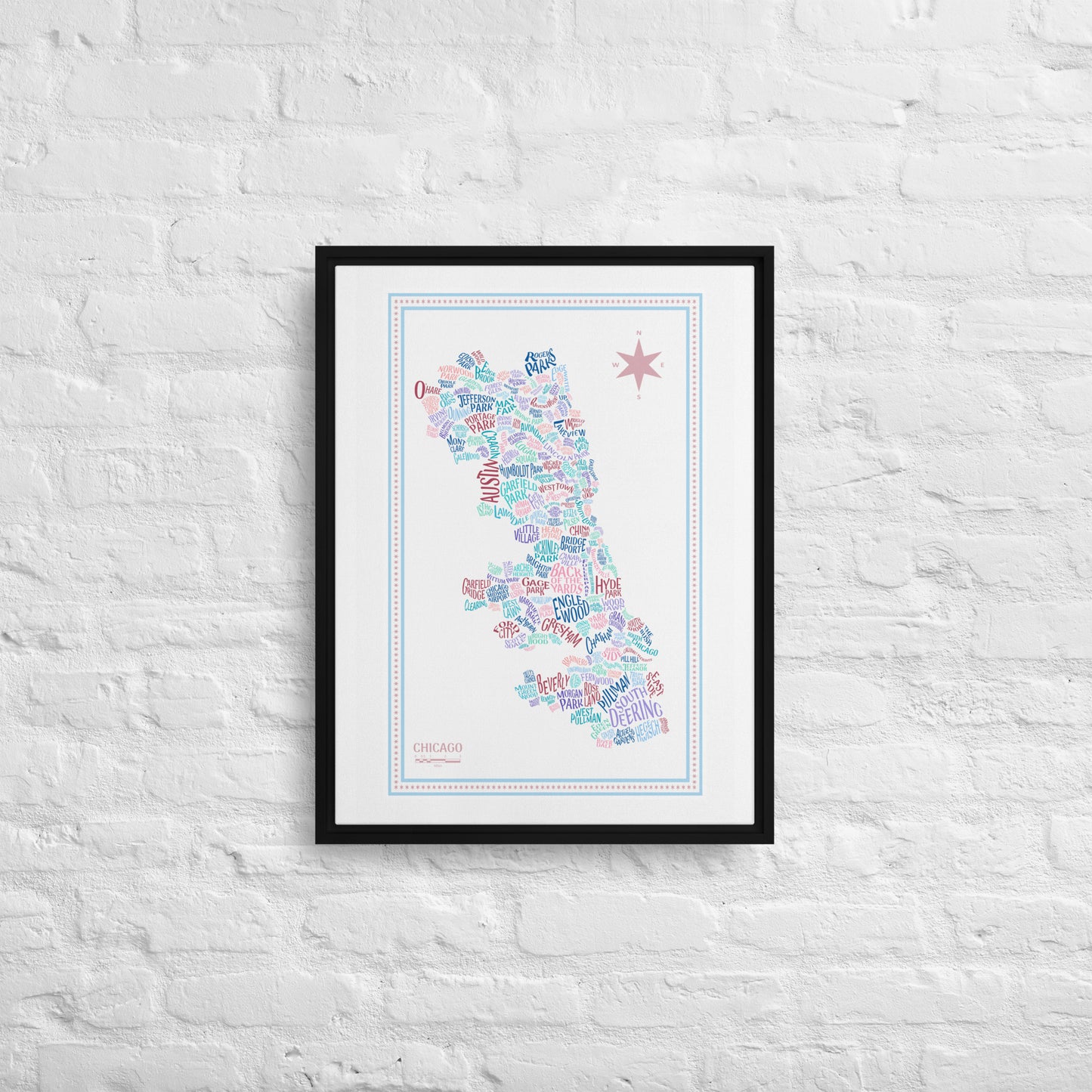 STAR Canvas Chicago Neighborhood Map - southspace