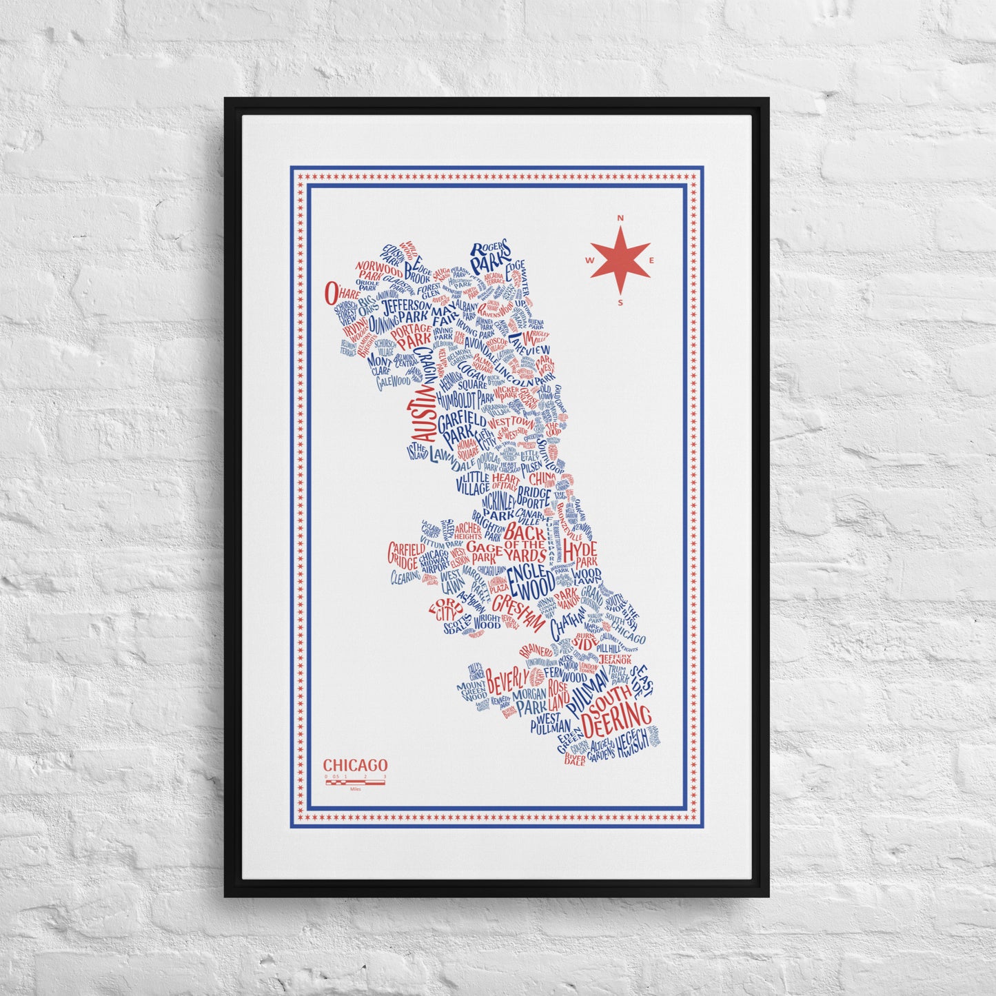 CUB Canvas Chicago Neighborhood Map - southspace