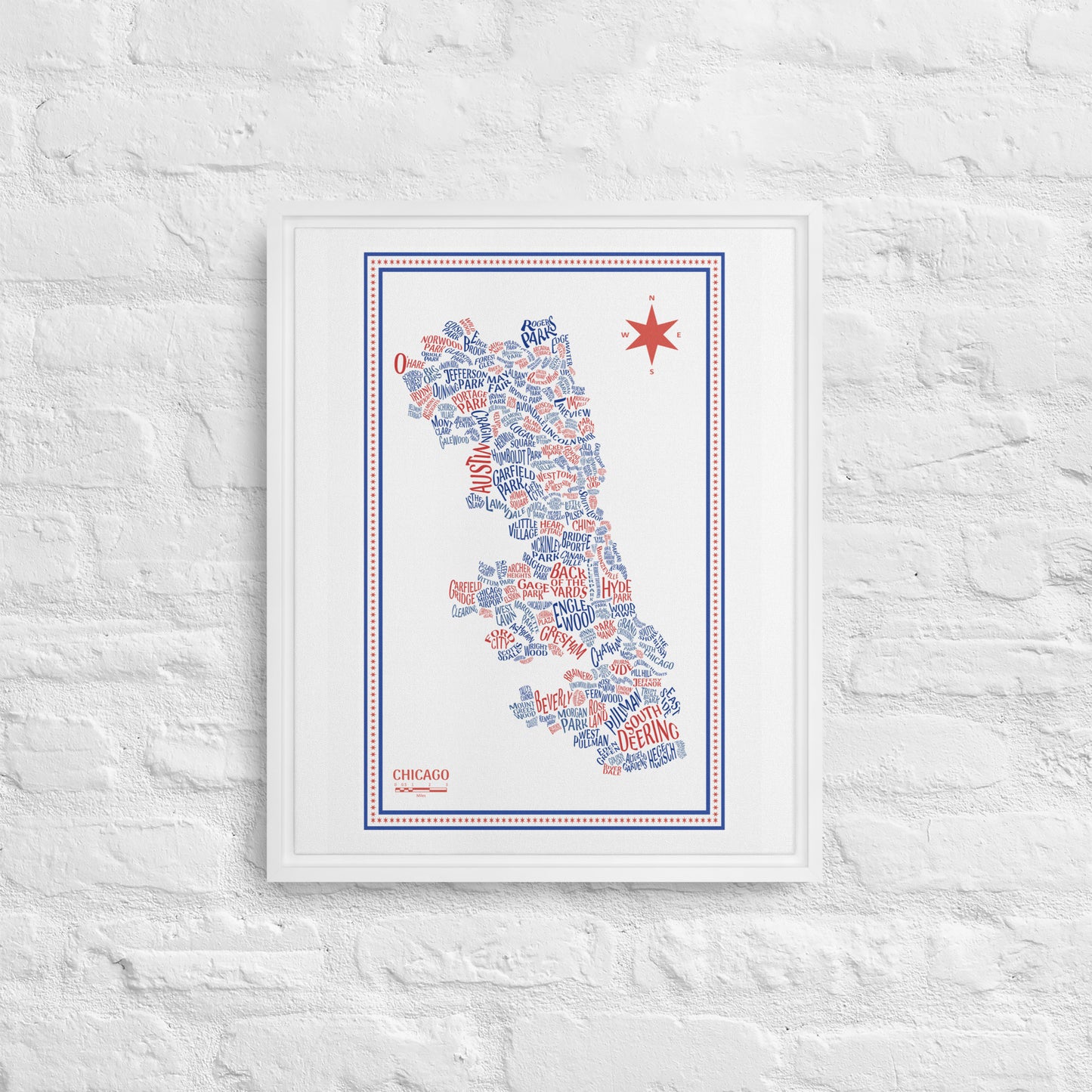 CUB Canvas Chicago Neighborhood Map - southspace