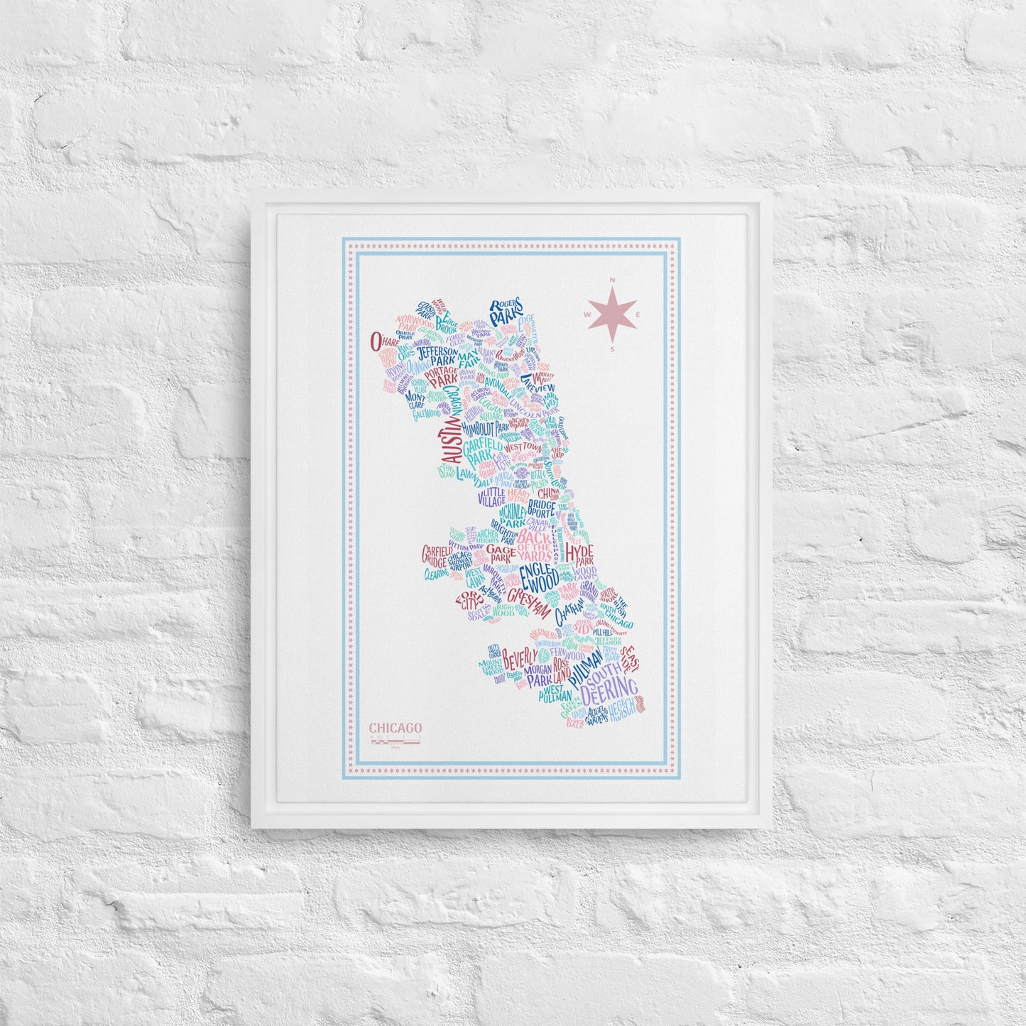 STAR Canvas Chicago Neighborhood Map - southspace