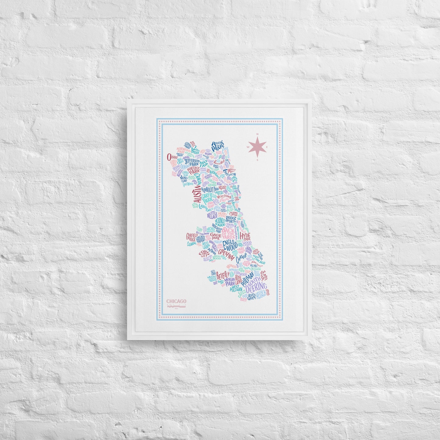 STAR Canvas Chicago Neighborhood Map - southspace