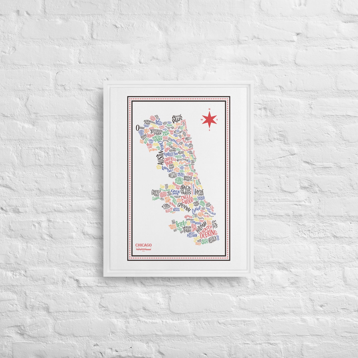 HAWK Canvas Chicago Neighborhood Map - southspace