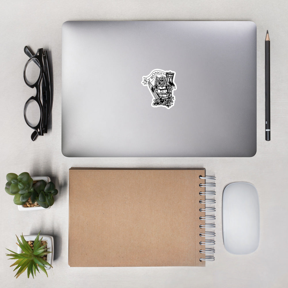 Strongin Owl Whight Knight Sticker - southspace