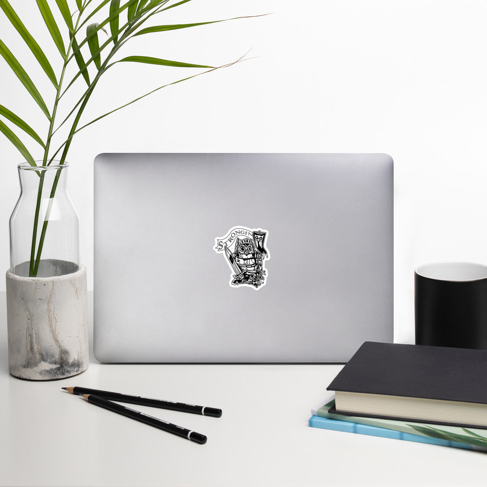 Strongin Owl Whight Knight Sticker - southspace