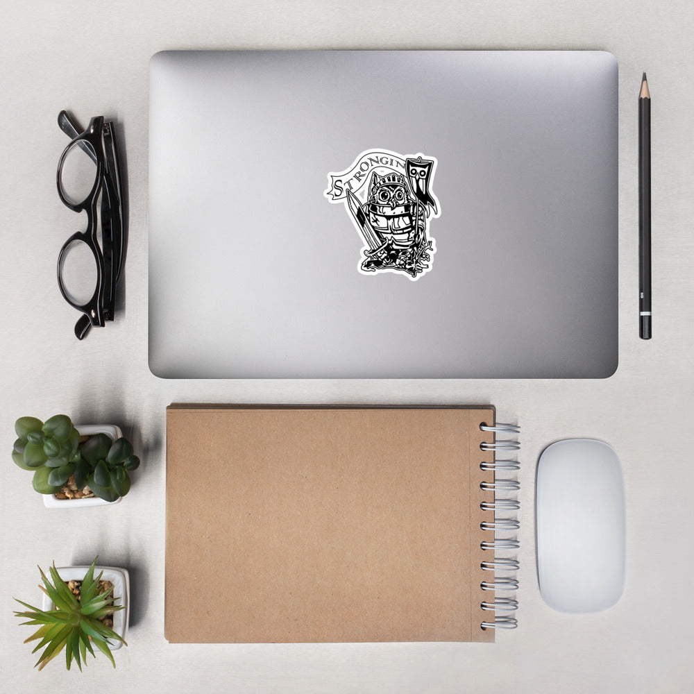 Strongin Owl Whight Knight Sticker - southspace