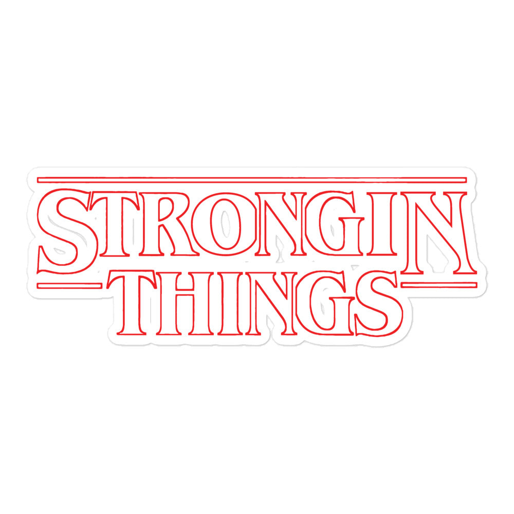 STRONGIN THINGS scoutline sticker - southspace