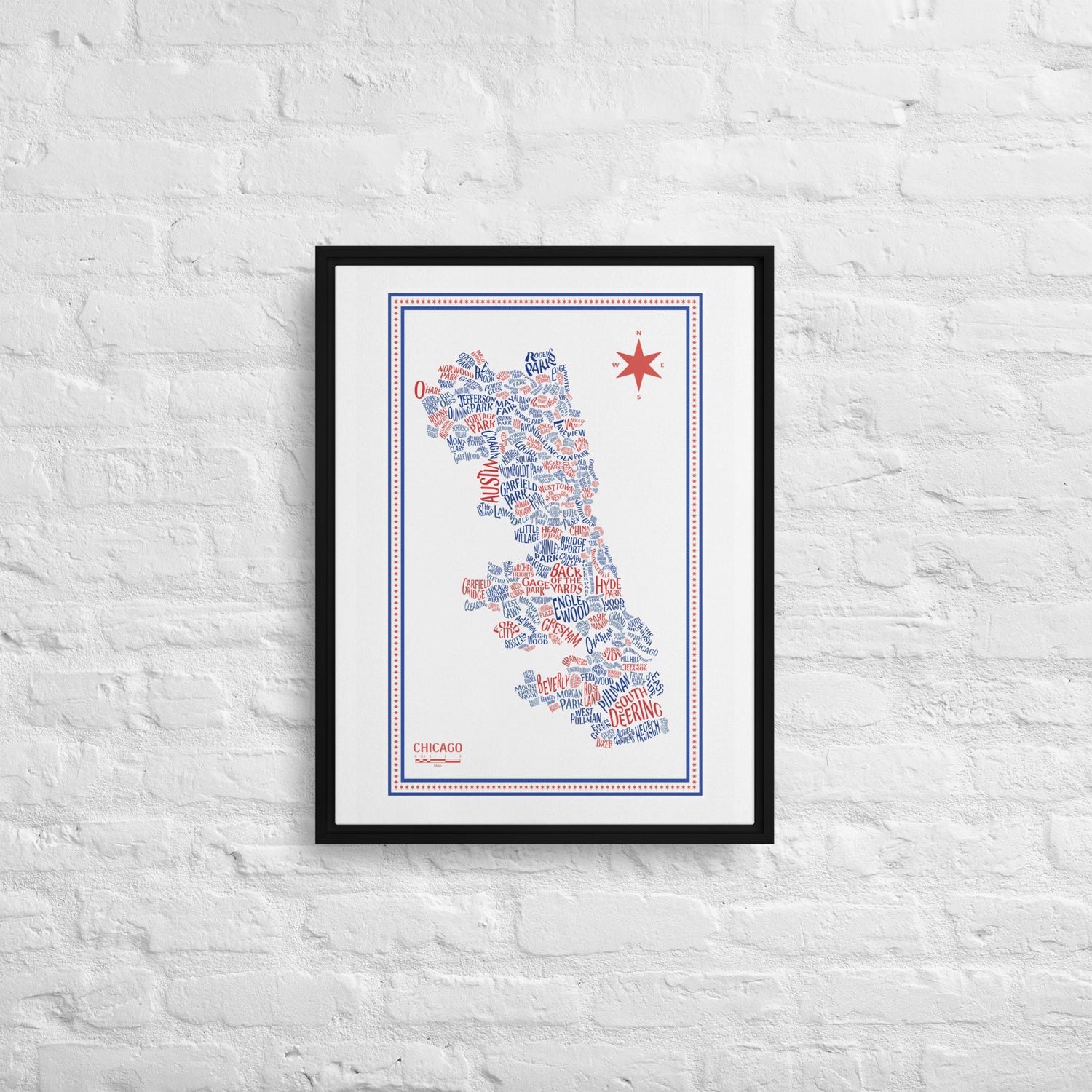CUB Canvas Chicago Neighborhood Map - southspace