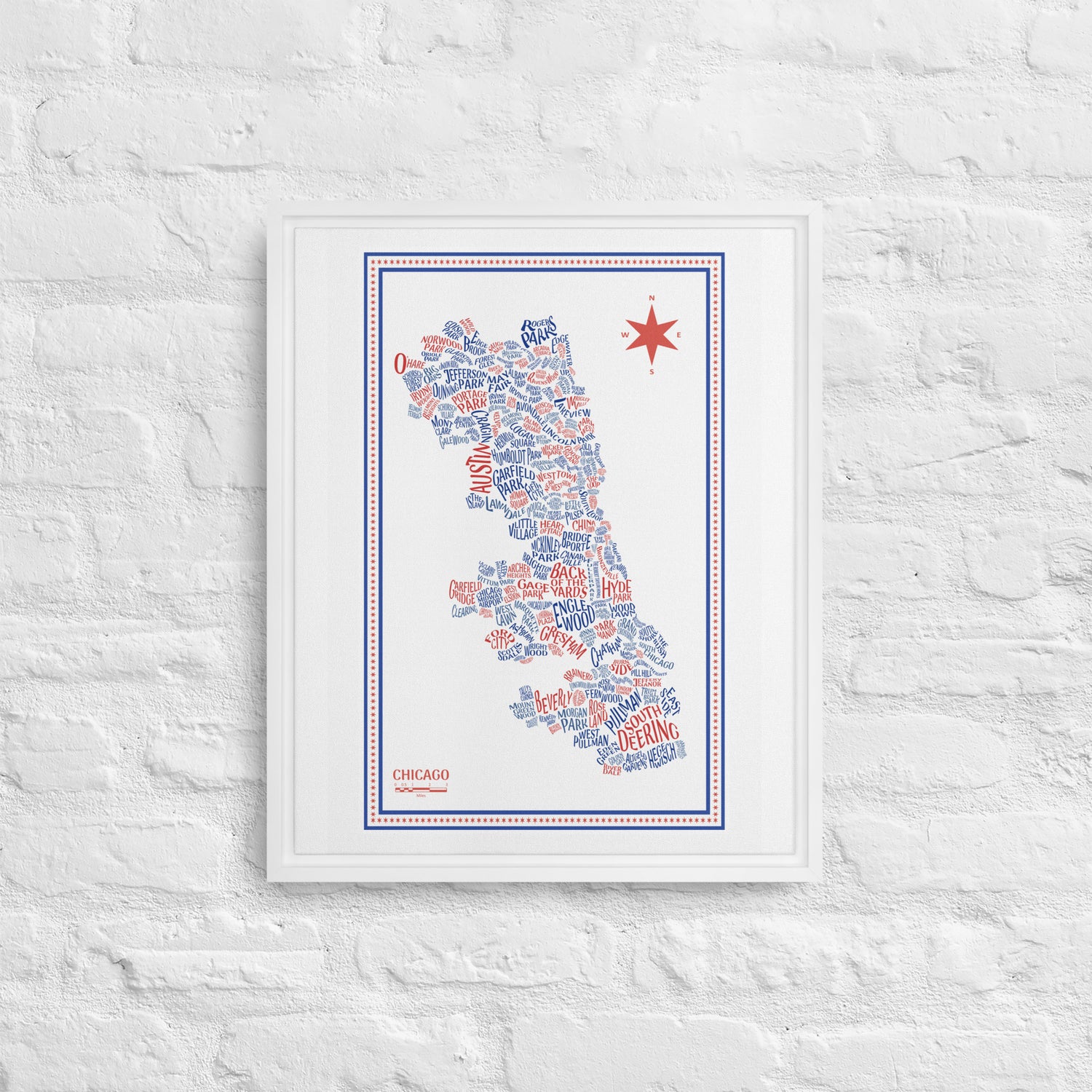 BEAR Canvas Chicago Neighborhood Map - southspace