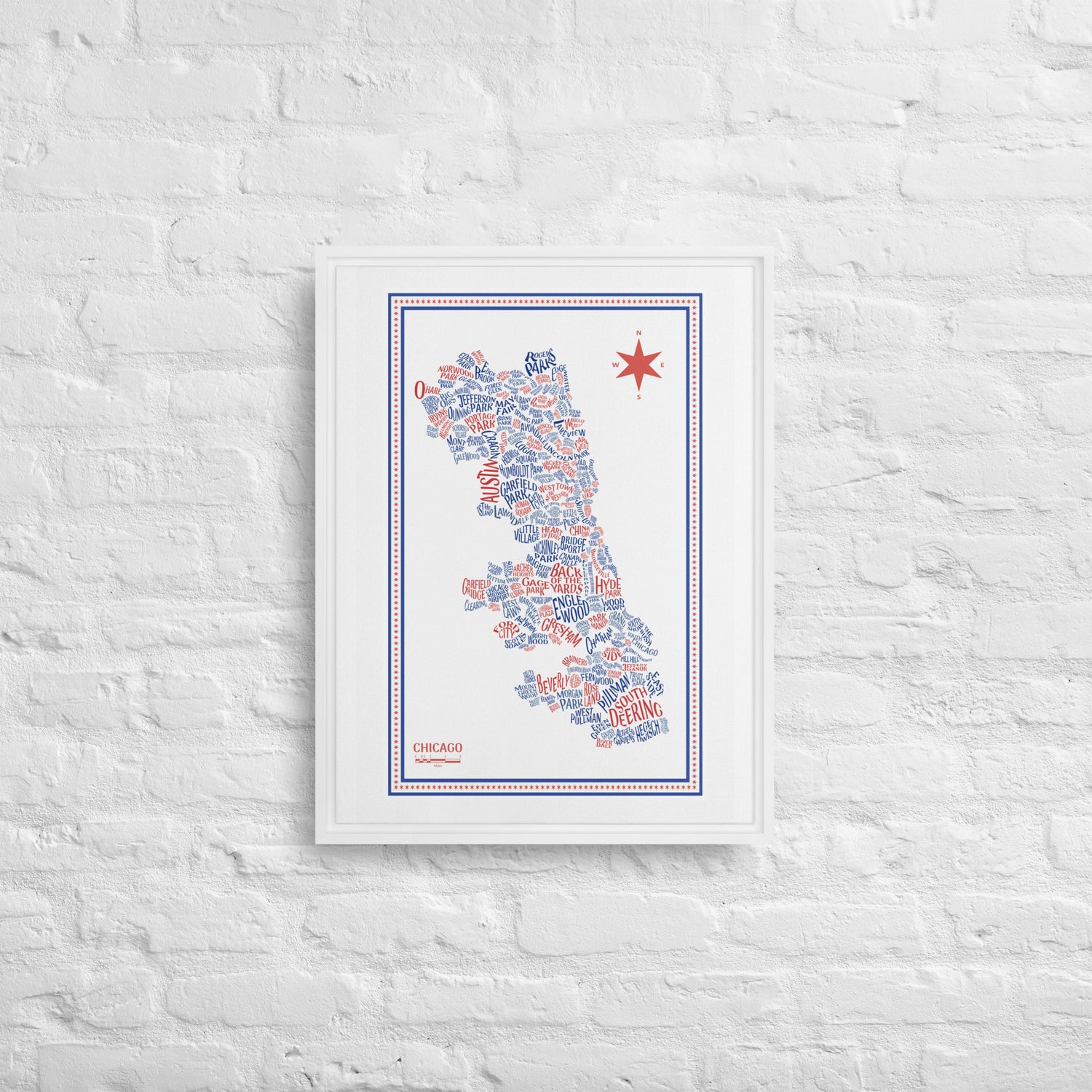 BEAR Canvas Chicago Neighborhood Map - southspace