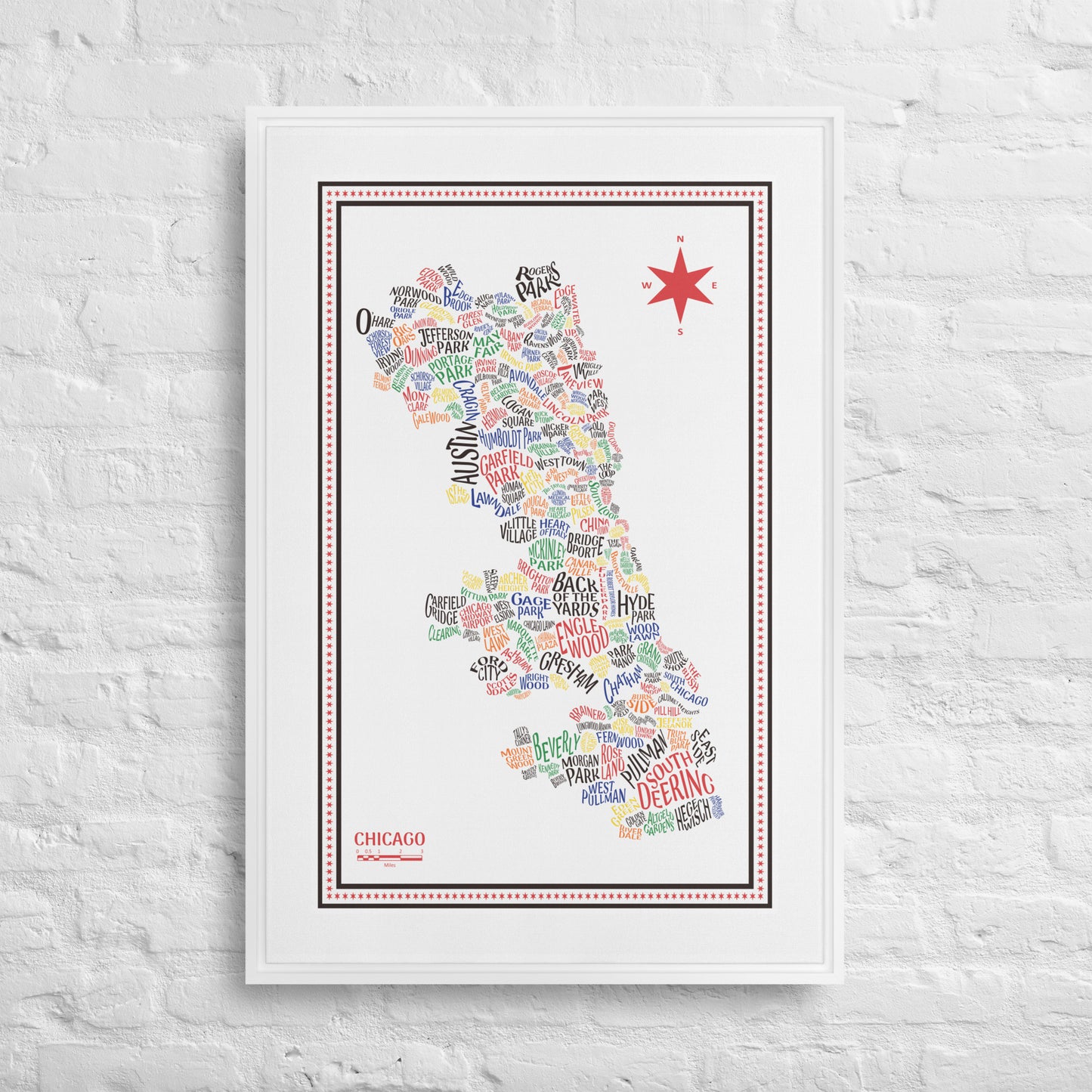 HAWK Canvas Chicago Neighborhood Map - southspace