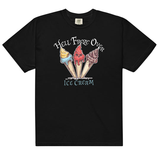 Hell froze over ice cream shirt - southspace