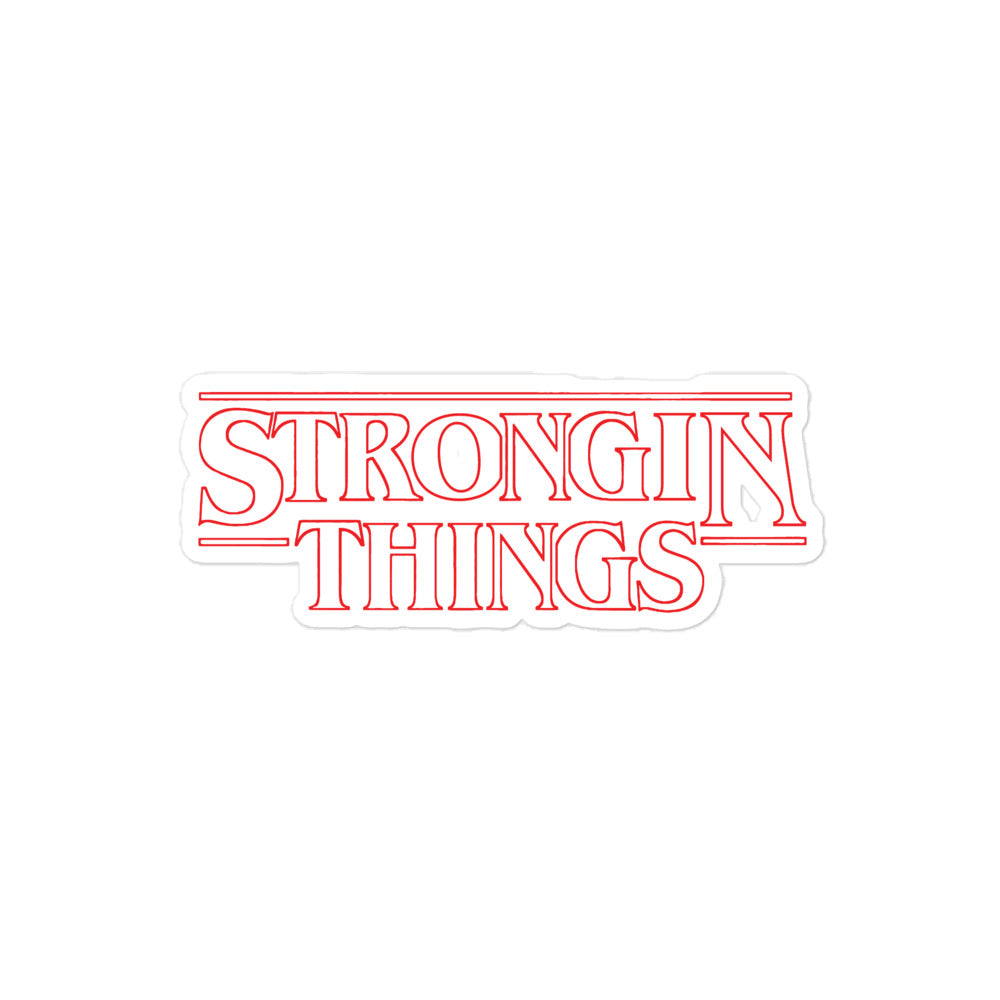 STRONGIN THINGS scoutline sticker - southspace