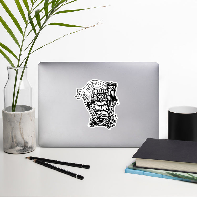 Strongin Owl Whight Knight Sticker - southspace